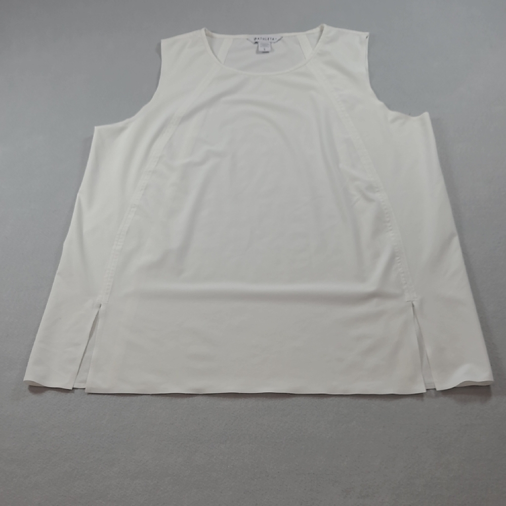 EUC Athleta Zephyr Refined Tank Women's sz L Lightweight Silky Sleeveless Top